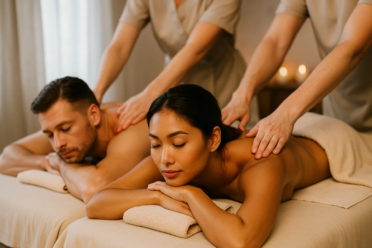 Couples Massage at a North Dallas spa